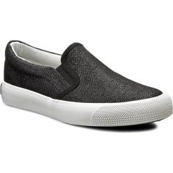 Tenisówki BIG STAR - W274735 Black. Czarne półbuty damskie BIG STAR, bez wzorów, z gumy, retro, bez obcasa, na płaskiej podeszwie, bez zapięcia. Za 89,00 zł.