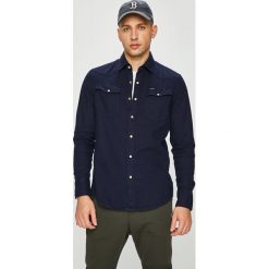 G-Star Raw - Koszula. Niebieskie koszule męskie G-Star RAW, m, bez wzorów, z bawełny, klasyczne, z klasycznym kołnierzykiem, z długim rękawem. W wyprzedaży za 339,90 zł.