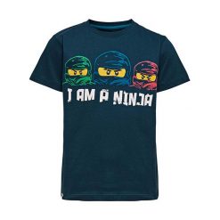 T-shirty chłopięce z nadrukiem: Koszulka „M-72163” w kolorze granatowym