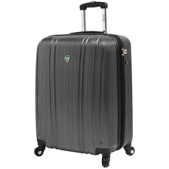 Mia Toro Walizka Podróżna m1093/3-S Srebrny. Szare walizki marki Mia Toro, bez wzorów, eleganckie. Za 341,00 zł.