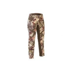 Spodnie myśliwskie 500 camo damskie. Brązowe spodnie damskie SOLOGNAC, z elastanu. Za 169,99 zł.