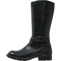 Geox SOFIA Kozaki black. Niebieskie buty zimowe damskie marki Roxy, z tworzywa sztucznego, na wysokim obcasie. W wyprzedaży za 285,35 zł.