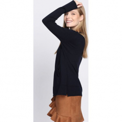 Granatowy Sweter Misconceiving. Niebieskie bez kategorii Born2be, na zimę, xl. Za 39,99 zł.