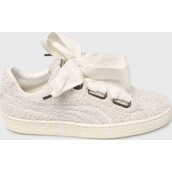Puma - Buty Basket Heart Teddy Wn. Szare buty sportowe damskie Puma, z materiału. Za 449,90 zł.
