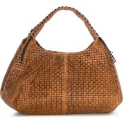 Torebki klasyczne damskie: Skórzana torebka w kolorze brązowym – 43 x 38 x 20 cm