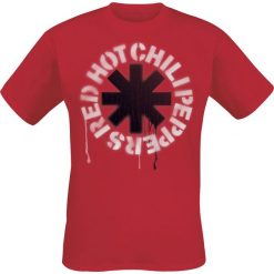 T-shirty męskie: Red Hot Chili Peppers Stencil Asterisk T-Shirt czerwony