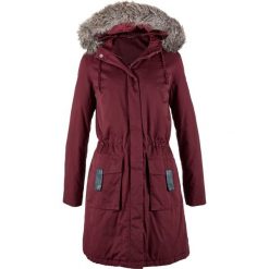 Kurtka parka bonprix czerwony klonowy. Czerwone kurtki damskie marki bonprix, z kapturem. Za 219,99 zł.