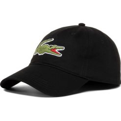 Czapka z daszkiem LACOSTE - RK4711 Noir 031. Czarne czapki damskie Lacoste, bez wzorów, z bawełny. W wyprzedaży za 209,00 zł.