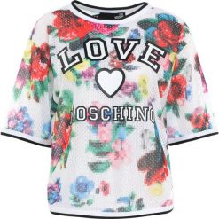 Odzież damska: Love Moschino Tshirt z nadrukiem white