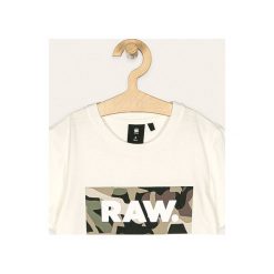 G-Star Raw - T-shirt dziecięcy 128-176 cm. Zielone t-shirty chłopięce G-Star RAW, z nadrukiem, z bawełny, bez rękawów. W wyprzedaży za 104,90 zł.