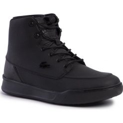 Sneakersy LACOSTE - Explorateur Techhi4191cma 738CMA000302H Blk/Blk. Czarne sneakersy męskie Lacoste, na co dzień, bez wzorów, ze skóry ekologicznej, eleganckie, bez zapięcia. W wyprzedaży za 439,00 zł.