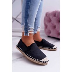 Espadryle Damskie Cross Jeans Czarne DD2R4106. Czarne espadryle damskie Tagless, bez wzorów, z jeansu, bez obcasa. Za 79,83 zł.