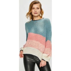 Vila - Sweter. Szare swetry damskie marki Vila, s, bez wzorów, z wełny, z krótkim rękawem, krótkie, bez kaptura. Za 219,90 zł.
