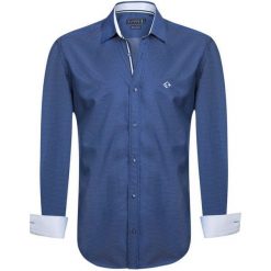 Sir Raymond Tailor Koszula Męska Corner M Ciemny Niebieski. Niebieskie koszule męskie Sir Raymond Tailor, m, bez wzorów, z bawełny, bez kołnierzyka, bez rękawów. Za 169,00 zł.