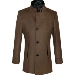 Płaszcz FLORIANO 14-36WK. Pomarańczowe płaszcze męskie na zimę, m, z wełny, eleganckie. Za 599,00 zł.