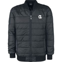 Kurtki męskie: Miasteczko Halloween Jack Plaid Puffer Kurtka czarny