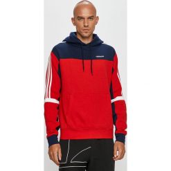 Adidas Originals - Bluza. Czerwone bluzy męskie adidas Originals, s, bez wzorów, z elastanu, z kapturem, bez rękawów, z kapturem. Za 249,90 zł.