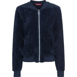 Bluzy damskie: Bluza z polaru "baranek" bonprix ciemnoniebieski