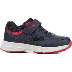Sneakersy "Hoshiko" w kolorze granatowo-czerwonym. Czerwone trampki chłopięce marki geox kids, z gumy. W wyprzedaży za 117,95 zł.