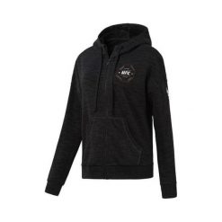 Reebok UFC FG FULL-ZIP HOODIE | Z, UFC FG FULL-ZIP HOODIE | Z. Czarne bluzy damskie Reebok, s, bez wzorów, bez rękawów, bez kaptura. W wyprzedaży za 397,30 zł.
