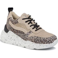 Sneakersy EVA MINGE - EM-18-07-000507 644. Pomarańczowe półbuty damskie Eva Minge, ze skóry. Za 439,00 zł.