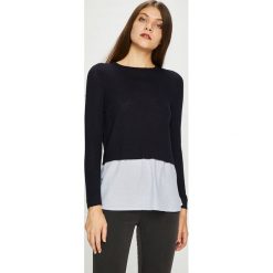 Only - Sweter New Oxford. Niebieskie swetry damskie ONLY, s, bez wzorów, z bawełny, z krótkim rękawem, krótkie, bez kaptura. W wyprzedaży za 49,90 zł.