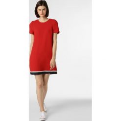 Tommy Hilfiger - Sukienka damska, czerwony. Czerwone sukienki damskie TOMMY HILFIGER, bez wzorów, eleganckie, bez kołnierzyka, bez rękawów, w kształcie a. Za 579,95 zł.
