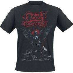 Ozzy Osbourne Angel Wings T-Shirt czarny. Czarne t-shirty męskie z nadrukiem Ozzy Osbourne, l, z okrągłym kołnierzem. Za 74,90 zł.