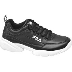 Sneakersy damskie Fila czarno-białe. Czarne sneakersy damskie Fila, z gumy. Za 159,90 zł.