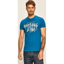 Mustang - T-shirt. Szare t-shirty męskie Mustang, s, z nadrukiem, z bawełny, z okrągłym kołnierzem. Za 59,90 zł.