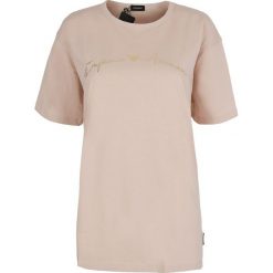 T-shirt Emporio Armani Underwear. Niebieskie koszulki damskie Emporio Armani, bez wzorów, z jeansu, bez kołnierzyka, bez rękawów. Za 139,00 zł.