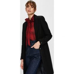 Tommy Hilfiger - Płaszcz. Czarne płaszcze damskie marki TOMMY HILFIGER, z wełny, klasyczne, krótkie. Za 1399,00 zł.