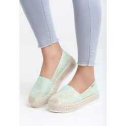 Espadryle damskie: Zielone Espadryle You Changed