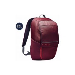 Plecak Classic 25 litrów. Czerwone plecaki męskie marki KIPSTA, z materiału, sportowe. Za 49,99 zł.