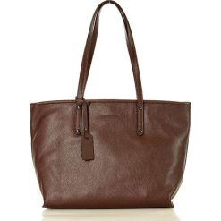 Julia MARCO MAZZIN Włoska torebka skórzany shopper bag caffee dark. Torby damskie na zakupy MAZZINI, bez wzorów, ze skóry, eleganckie, na ramię, bez dodatków. Za 299,00 zł.