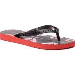 Japonki VERSACE JEANS - E0VTBSQ1 70961 500. Czarne klapki damskie Versace Jeans, bez wzorów, z jeansu, bez obcasa. W wyprzedaży za 129,00 zł.