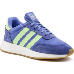 Buty adidas - I-5923 CG6031 Realil/Hireye/Ftwwht. Fioletowe półbuty damskie Adidas, bez wzorów, ze skóry, bez obcasa, na płaskiej podeszwie, bez zapięcia. Za 549,00 zł.