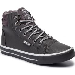 Sneakersy BIG STAR - EE274413 Dk.Grey. Szare półbuty damskie BIG STAR, ze skóry ekologicznej. Za 129,00 zł.