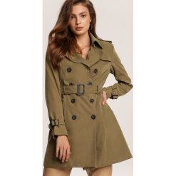 Zielony Płaszcz Rosella. Zielone płaszcze damskie Renee, s, bez wzorów, długie. Za 249,99 zł.