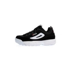 Buty Fila 1010576 DISRUPTOR MESH LOW. Czarne trampki męskie Fila, bez wzorów, z meshu, bez zapięcia. Za 342,38 zł.