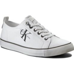 Tenisówki CALVIN KLEIN JEANS - Arnold S0369 White. Białe półbuty męskie Calvin Klein Jeans, bez wzorów, z jeansu, bez zapięcia. W wyprzedaży za 269,00 zł.