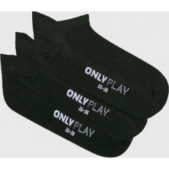 Only Play - Stopki (3-pack). Czarne skarpetki damskie Only Play, z elastanu. Za 39,90 zł.