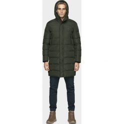 Płaszcz puchowy męski KUMP200 - khaki. Brązowe płaszcze męskie s, z puchu. W wyprzedaży za 249,99 zł.