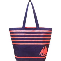 Torba plażowa "Bahia" w kolorze fioletowo-pomarańczowym - 35 x 58 x 23 cm. Pomarańczowe torby damskie na zakupy Le Comptoir de la Plage, z tworzywa sztucznego. W wyprzedaży za 65,95 zł.