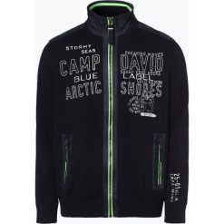Camp David - Kardigan męski, niebieski. Niebieskie kardigany damskie marki Camp David, m, z haftami, z kontrastowym kołnierzykiem. Za 589,95 zł.