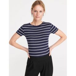 T-shirt z melanżowej dzianiny - Wielobarwny. T-shirty damskie Reserved. Za 39,99 zł.