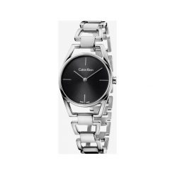 Calvin Klein Dainty Zegarek Czarny Srebrny. Szare zegarki damskie Calvin Klein, srebrne. Za 1146,95 zł.
