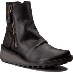 Botki FLY LONDON - Mongfly P210944000 Black. Czarne buty zimowe damskie marki Fly London, z materiału. W wyprzedaży za 329,00 zł.