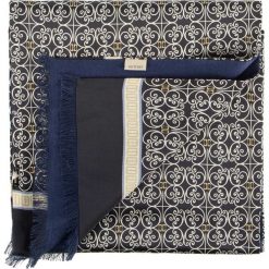 Szal męski 88-7M-S41-X4. Niebieskie szaliki męskie Wittchen, bez wzorów, z wełny, eleganckie. Za 399,90 zł.