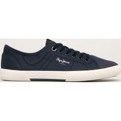 Pepe Jeans - Tenisówki Aberman Smart. Czarne trampki męskie Pepe Jeans, bez wzorów, z jeansu, na sznurówki. Za 219,90 zł.